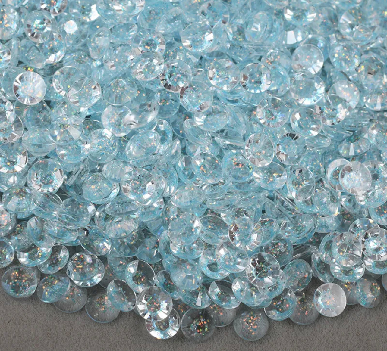 Glitter Transparent Rhinestones