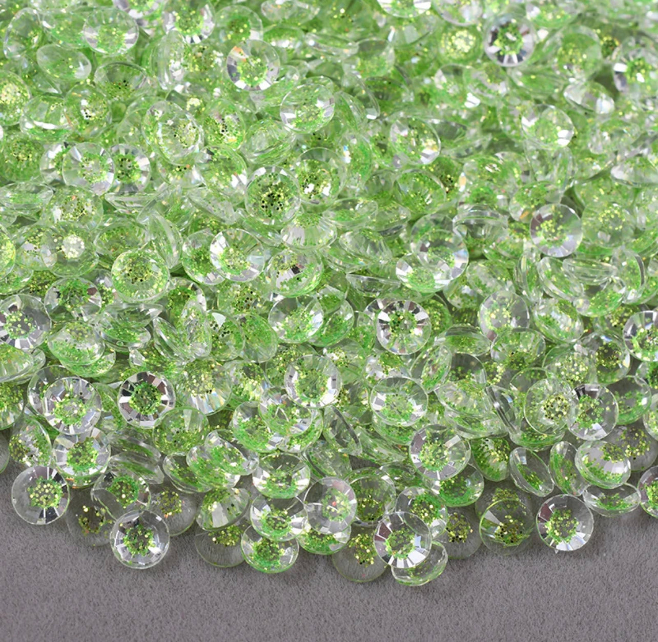 Glitter Transparent Rhinestones