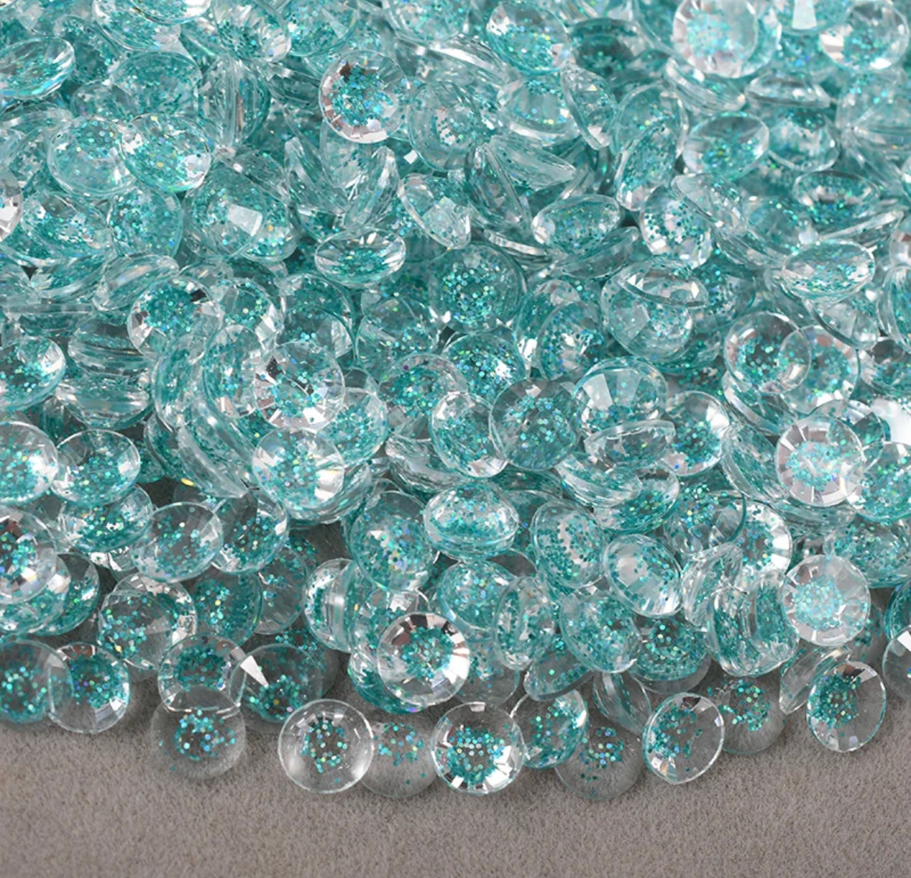 Glitter Transparent Rhinestones