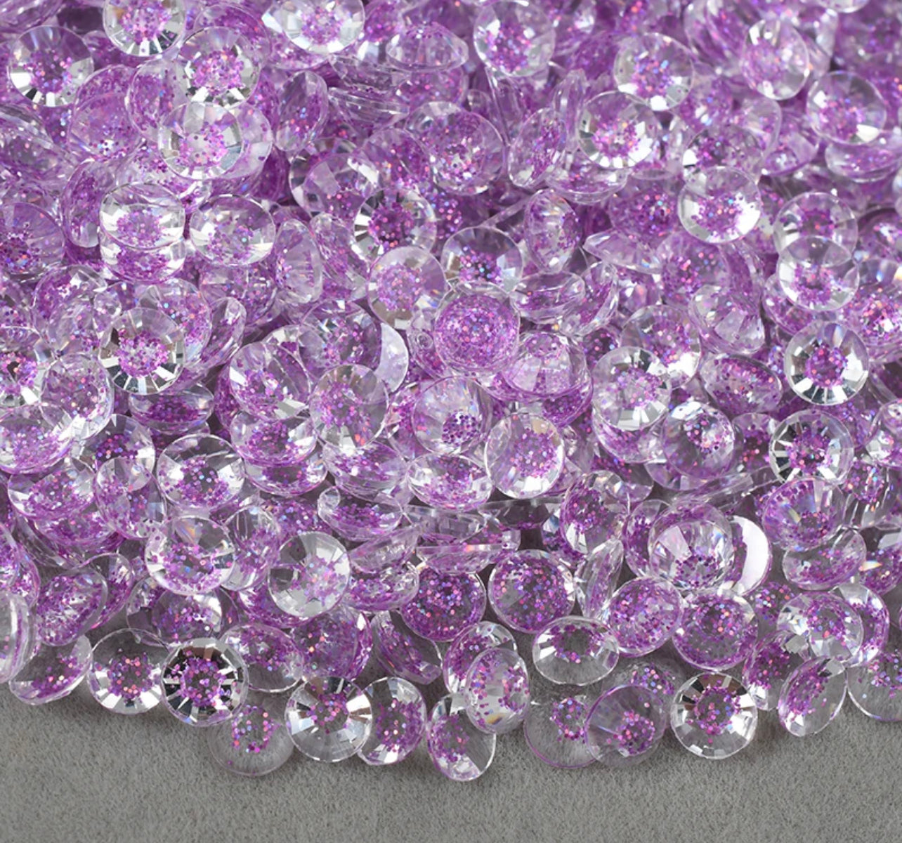 Glitter Transparent Rhinestones