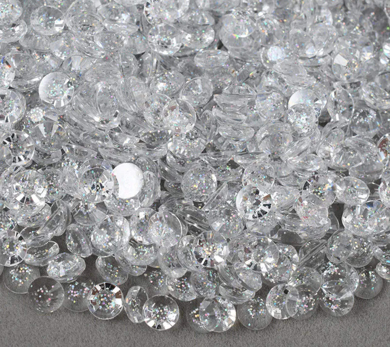 Glitter Transparent Rhinestones